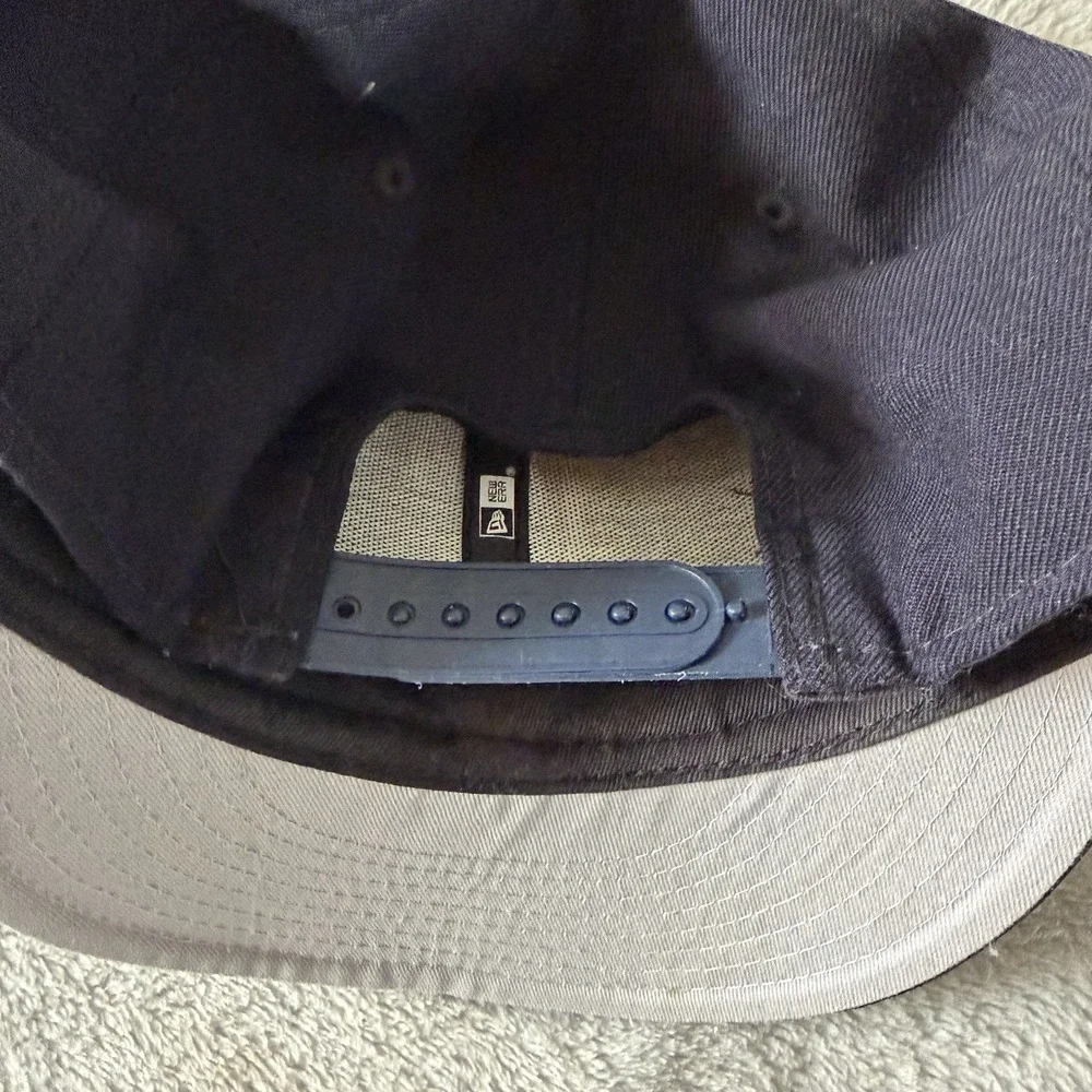 New Era 9FIFTY Cleveland‎ Indians Chief Wahoo Snapback Hat M/L Navy MLB